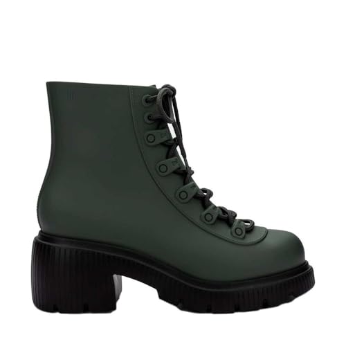 Bota De Cano Médio Melissa Cosmo Boot Adulto Original Cor:Verde escuro;Tamanho:33/34