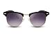 Produktbild Cheapass Sonnenbrille Schwarz UV400 Gradient Gläser Grau Retro Vintage Rahmen Damen Herren
