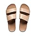 Reef Cushion Vista Womens Fashion Slide Sandal, Vegan Leather Strap, Ultra Soft Cushion Footbed, Oasis, 8.5