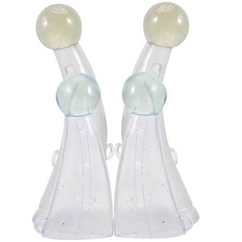 OFFSCH 2Pairs Cattle Horn Protective Covers Horn Protection Sleeves for Adult Cattle of Thickened Silicone Calf Horn Covers with Air Vent Design Convenient Farm