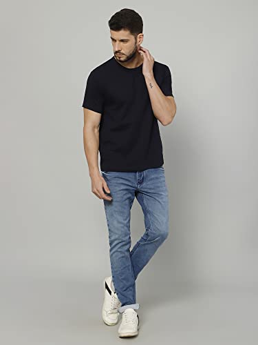 Image of T-Shirt for Men - 100% Cotton Casual T-Shirt | Half Sleeve, Round Neck 4 Way Stretch Fabric | Slim Fit T-Shirt
