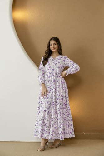 Daevish purple cotton dress – image 7