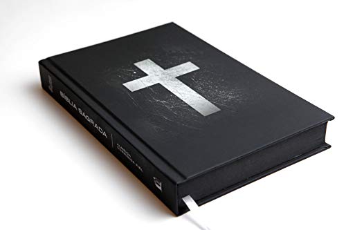 Bíblia ACF, Soft touch, Capa dura, Cruz branca, Leitura Perfeita