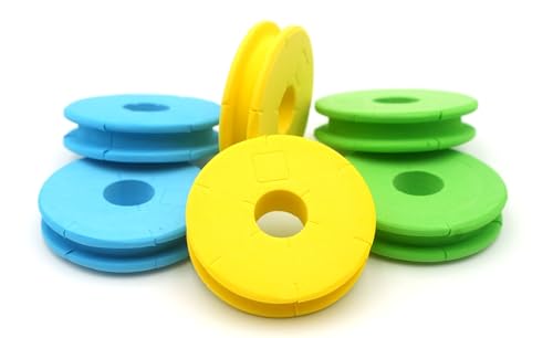 Premium EVA Foam Tenkara Line Holders (Multi-Color 6 Pack) / Euro Nymph Leader Rig Holders