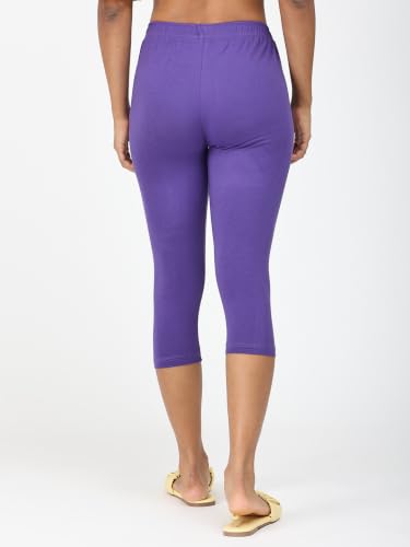 Image of Robinbosky Premium Stretchable Cotton Capri Legging for Women | Suitable for Formal wear & Casual wear | High-End Elastic Makes. The Leggings Squat Proof and Durable for Travel, Yoga, & Workout.