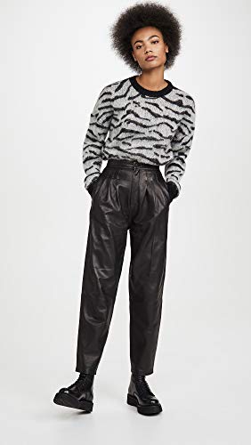 j brand nila leather pleated trousers