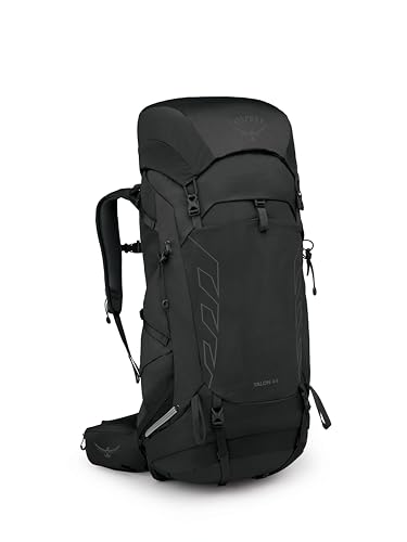 Osprey Talon 44L Men’s Lightweight Hiking Backpack, Black/Coal Grey