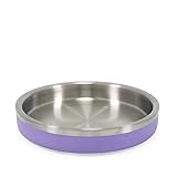 Chew-resistant double wall construction, for a premium feel 480ml (17 oz), 17.5cm (7") dia for food and water Anti-slip base, and easy to clean (hand wash only). Non-tip. Shallow design, ideal for cats (whisker-friendly) and smaller flat-faced dogs a...