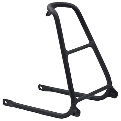 HomeDecTime Alloy Rear Rack Lightweight Cargo Holder Stand For Folding Bike Refit - Black Cover