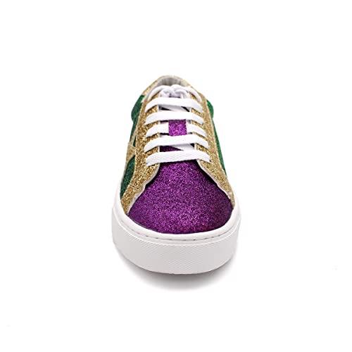 Laforst Mardi Gras Women's Glitter Nonslip Sneaker Shiny Sequin Shoes4