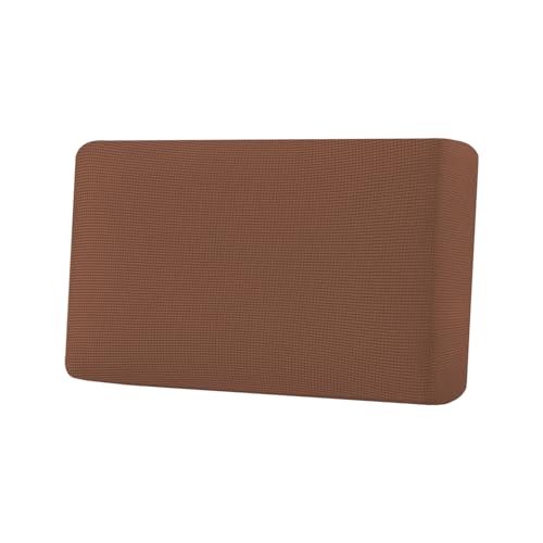 H.VERSAILTEX Super Stretch Individual Seat Cushion Covers Sofa Covers Couch Cushion Covers Slipcover Sets Thick Jacquard Textured Twill Fabric (1 Piece Loveseat Cushion Cover, Caramel)