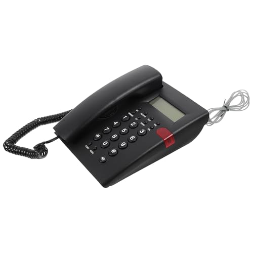 Teléfono fijo con pantalla de llamada Alasum y cable de cobre para el hogar