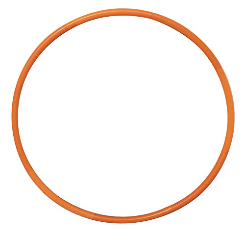 Image of Toy Cloud Classic Design | 6 Interlock able Pieces Adjustable Hula Hoop Ring for Adults Exercise 4 Size 18-29 Inch (Orange)