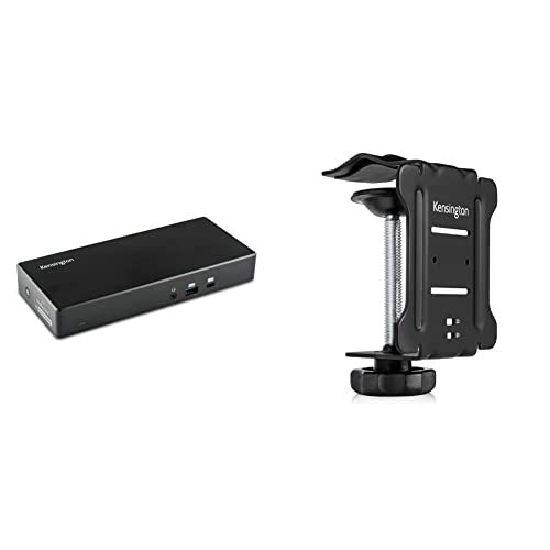 Kensington SD4780P USB-C and Thunderbolt 3/4 Docking Station for Windows, MacBooks, Surface and Chromebooks â Dual 4K Video, 100W PD (K33620NA) & Docking Station Mounting Bracket (K34050WW)