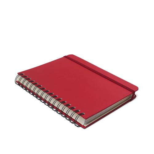 Planner Permanente Wire-O Clássica Semanal Notas A5 Vermelho Quente, Cicero
