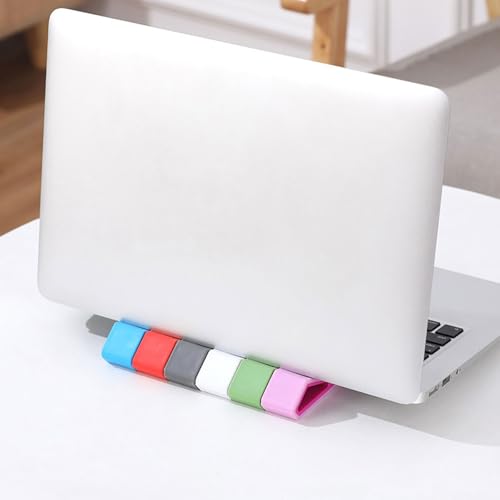 2Pcs Soporte Ajustable para Laptop con Silicona y Ventilación miniatura 4