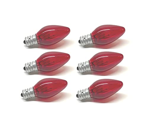 UI PRO TOOLS Red Color Night Light Bulb - 6PC