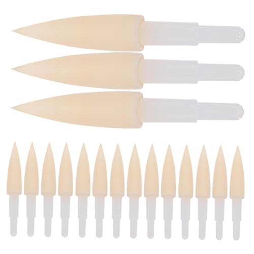 HOMSFOU 30pcs Sponge Pen Tips Calligraphy Pen Refills Soft Brush Tips Replacement Heads Writing Utensil
