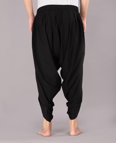 Image of Urali Men's Solid 100% Cotton Dhoti Pants - D100A