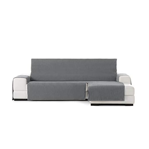 Eysa Funda chaisse Longue práctica Rabat 240cm Color 06/,Gris Oscuro, Derecha Vista Frontal