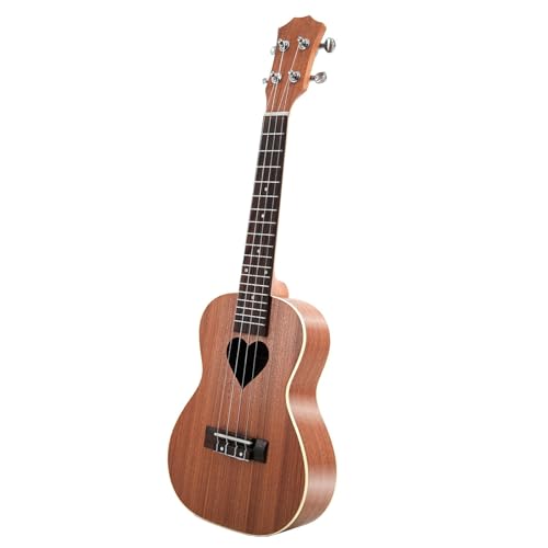 26 インチマットウクレレサペリボディローズウッド指板ウクレレ 4 弦小型ギター楽器