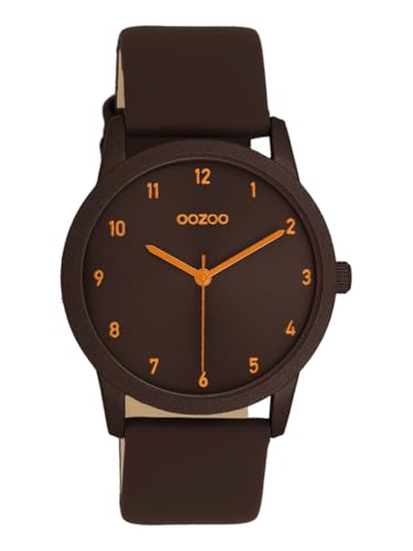 Montre Oozoo C11649 montre homme femme 38 mm bracelet cuir marron quartz