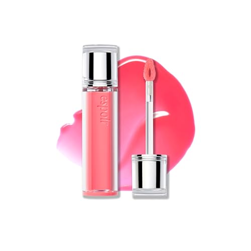 Espoir Couture Lip Tint Glaze #14 Pink Pop | Volumizing Lip Stain with Juicy Texture, Long-Lasting &amp; Vibrant Colors, Moisturizing &amp; Hydrating, Glossy Formula, Vegan, Korean Makeup, 0.14 oz