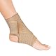 Actesso Knöchelbandage – Sprunggelenkbandage für Schmerzen, Verstauchungen & Sportverletzungen | Bandage Fußgelenk für Männer/Frauen | Links/Rechts Tragbar (Beige, Mittel)