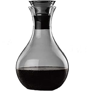 Decanter Wijnkaraf, dubbellaags filter, handgeblazen loodvrij kristalglas – rode wijnbeluchter, wijnaccessoires…