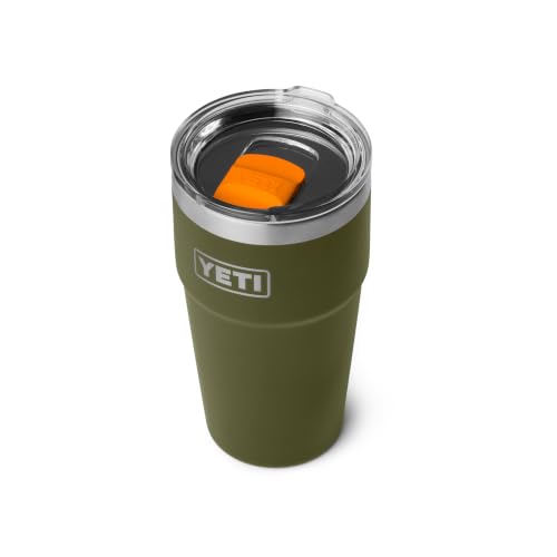 Image of YETI Rambler 20 oz Stackable Tumbler, Stainless Steel, Vacuum Insulated with MagSlider Lid