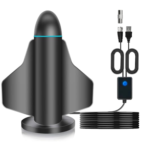 Staeekkzy Antena de TV HD 4K TV Digital de Alta Definición Antena de TV HD de Terrestre Universal Digital para Interiores y Exteriores