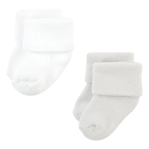Image of Hudson Baby Baby 8-pack Cotton Rich Newborn and Terry Socks