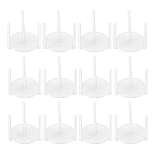Unomor Pizza Stand Tripod 100pcs Plastic Pizza Box Trid for Takeaway Non-slip and Stain-resistant