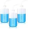 Annhua 3-Pack 500ML Tattoo Wash Bottles, Squeeze Bottles with Narrow Mouth, Plastic Rinse Bottle with Scale, Translucent, Ideal for Tattoo & Eyelash Cleaning, Plant Watering, Lab Experiments