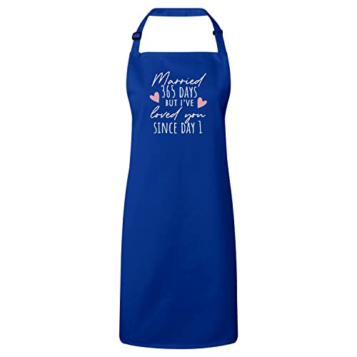 Tablier cuisine couple pour fêter votre anniversaire de mariage à table