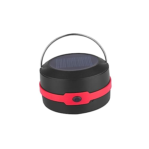 DECOMELODY Lampe De Camping Solaire à Led Avec Port Micro Usb Trois Modes Éclairage Et Crochet Pour Tente Ou Branches