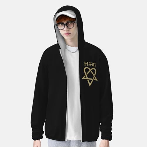 Heartagram Sun Protection Hoodie Sunscreen Hoodie with Zipper for Men Women4