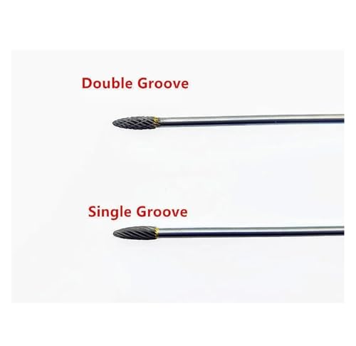 Fresa de carburo de tungsteno 3x4x100 mm 1 pieza miniatura 5