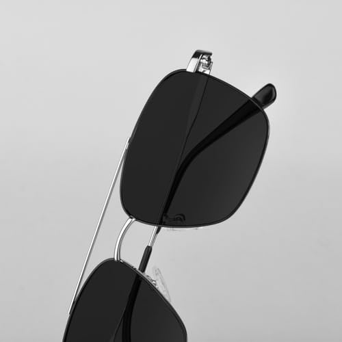 Image of SAM AND MARSHALL VEIN Sunglass I 400% UV Protection I Metal Sunglass I Square Sunglass I Double Bar I Unisex