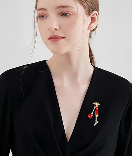 Image of Cameo Brooch Vintage Silver Tone Lady Portrait Brooch Pins for Women Victorian Jewelry Crystal Rhinestone Brooches for Hat Scarf Collar Lapel Handbags Shawls for Christmas