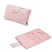 BebeCool Organizzatore Pannolini Portatile Changing Pouch Borsa per Neonati da Viaggio Porta Salviette per Neonati, Fashion Handy Versatile, per neonati e bambini in movimento (Rosa Polvere)