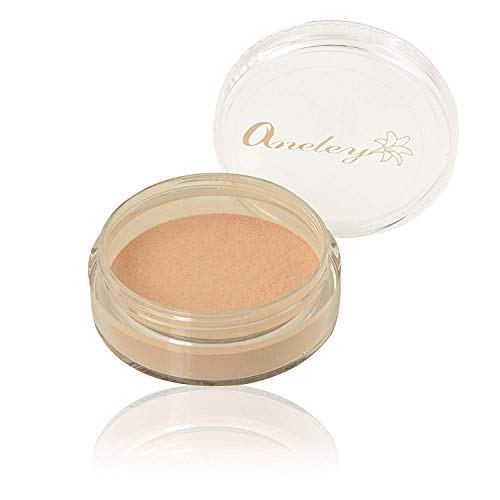 Pure Loose powder mineral foundation natural certified organic vegan cruelty free preservative free no parabens skin soothing formulation sweat proof breathable (Buff)