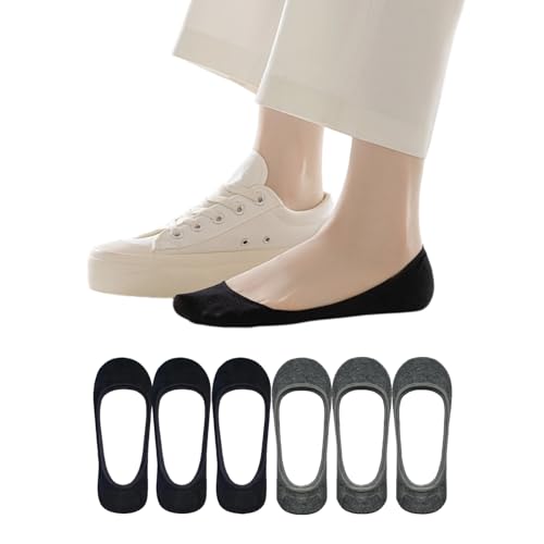 Image of 6-Pairs No Show Socks Womens Ultra Low Cut Liner Socks Invisible for Casual or Formal Wear