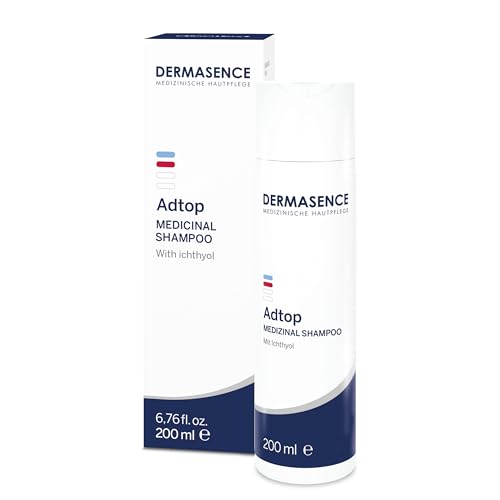 DERMASENCE Adtop Shampoo 200 ml, Shampoo antiforfora ad azione delicata, Shampoo uomo e donna contro forfora e secchezza, Shampoo capelli secchi per lavaggi quotidiani.