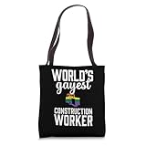 Gay Construction Worker Contractor LGBT Pride Rainbow Funny Tote Bag
