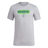 Adidas Men's Seattle Sounders MLS Short Sleeve T-Shirt, Grey Seattle Sounders, Medium