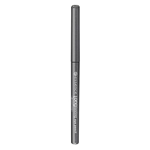 essence Long-Lasting Eye Pencil, Kajal, 18 Hour Hold, Waterproof, No. 20 Lucky Lead, Grey, Defining, Long-Lasting, Vegan, Waterproof, Microplastic Particles Free (0.28 g) Cover