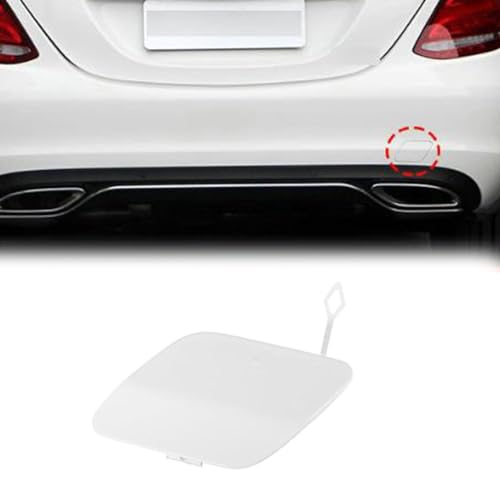 fitfoyo Rear Bumper Tow Hook Eye Hole Cover Cap for Mercedes-Benz C300 2015-2020 for 2016-2018 C350e C63 AMG for Mercedes-Benz C43 AMG 2017-2018 White 2058850224
