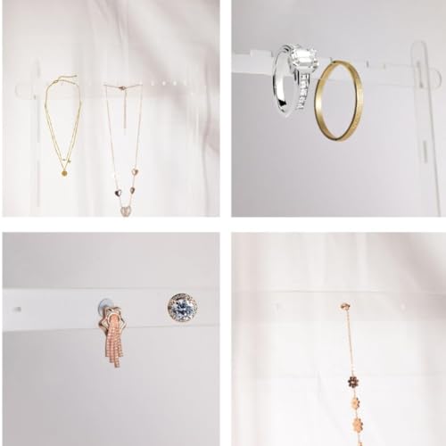 Image of SMILEDRIVE Acrylic Jewellery Display Stand-Perfect for Jewellery Shoots and Display, Organize Necklace, rings, ear rings and trinkets
