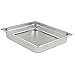 Update International NJP-662 2/3 Anti-Jam Pan 2.5" Deep, 18-8 Stainless Steel Aisi-304